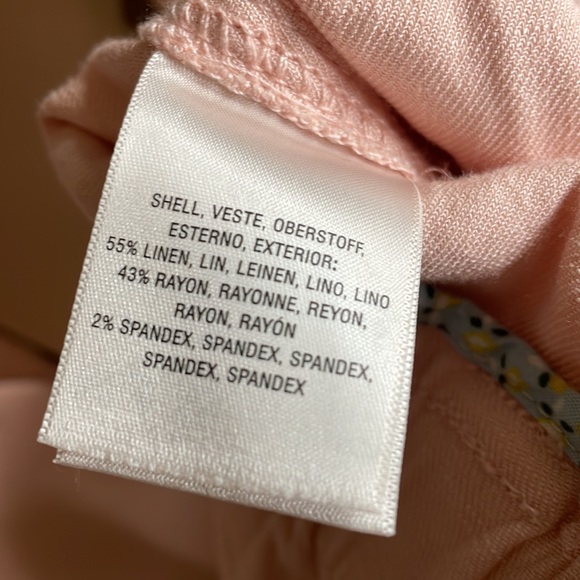 NWT Anthropology Elevenses Pink Rose Pants L - Picture 12 of 13